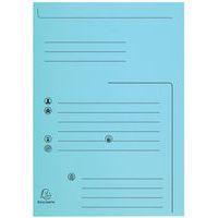 Lot de 5 paquets 25 chemises 2 rabats super 250 24x32cm Bleuclair - Image principale