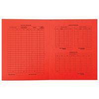 Lot de 5 paquets 25 dossiers procédure carte lustrée 25x32cm Rouge - Image principale