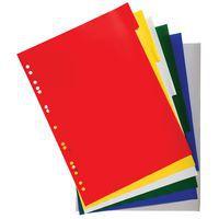 Lot de 100 Intercalaires polypropylène souple 6 positions A4 maxi - Image principale
