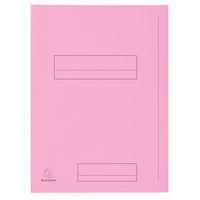 Lot de 5 paquets 50 chemises imprimées 2 rabats super 250 24x32cm Rose - Image principale