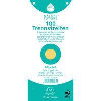 Lot de 12 paquets 100 fiches intercalaires  perforées 105x240mm Orange - Image principale