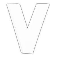Petite lettre V 12cm (Lot de 10) - Image principale