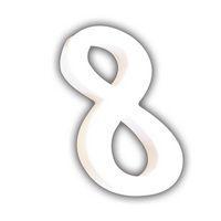 Petit chiffre 8 12cm (Lot de 6) - Image principale