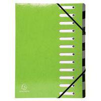 Lot de 6 trieurs harmonica iderama 12 compartiments Vert anis - Image principale