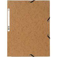 Lot de 25 chemises 3 rabats carte lustrée 400g/m2  A4 Tabac - Image principale