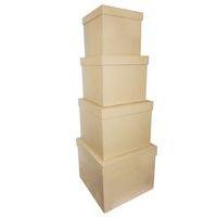 Assort. 4 boîtes carrées 16x14/25x20cm - Image principale