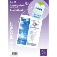 Sachet de 10 étuis de protection simple pvc lisse 15/100e A4 - Image principale