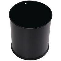 Corbeille à papier métal Noir - 8 L, 15 L ou 30 L - Manutan Expert - Image 2