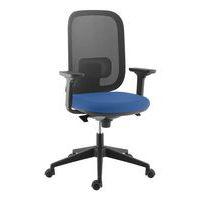 Fauteuil Alaia dos résille noire contact synchrone bleu - Image principale