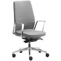 Fauteuil Eden tissu pied et accoudoir aluminium brosé Sokoa - Image principale