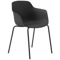 Chaise Laurie coque polypropylène pied métal Sokoa - Image principale