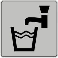 Pictogramme iso 7001 symbole eau potable 200 x200 mm - Image principale