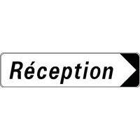 Panneau directionnel standard - Réception - Longueur 500 mm - Image principale