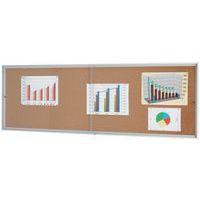 Vitrine d'intérieur portes coulissantes - Fond liège - Porte en plexiglass - Image 3