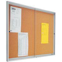 Vitrine intérieur avec portes coulissantes Liège H 68 cm x L 72 cm Gris - Image 2