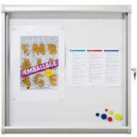 Vitrine d'intérieur Design - Fond aluminium - Porte en verre de sécurité - Image 4