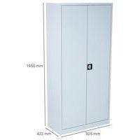 Armoire d'entretien grande largeur coloris gris - Image 2