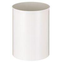 Poubelle ronde en métal  50 L Blanc - Image principale