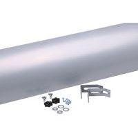 Goulotte passe-câbles fermée Twin-Larg 18.5-Long 46-Ht 10cm Argent - Image 4