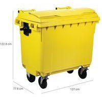 Conteneur à déchet - 660 L Jaune - Image 4
