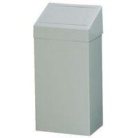 Poubelle en métal 50 L gris - Image principale