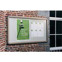 Vitrine d'extérieur à porte levante Grande Antares à l'italienne - Fond aluminium - Image 2