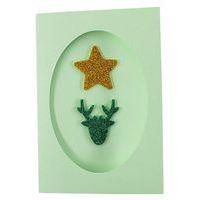 Pochette de 200 formes de noël en mousse pailletée adhésive - Image 2