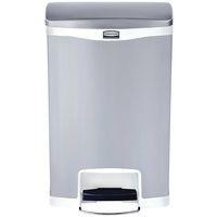 Collecteur Slim Jim Step On Front Step 50 L inox mat blanc - Image 2