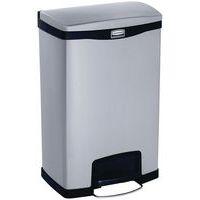 Collecteur Slim Jim Step On Front Step 50 L inox mat noir - Image principale