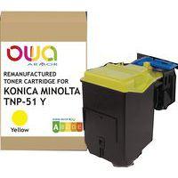 Toner remanufacturé Konica Minolta TNP-51Y - Jaune - Image principale