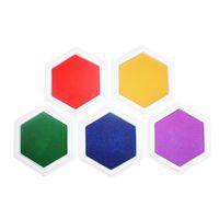 Lot 5 encreurs géants rechargeables 16 x16 cm, 5 coloris - Image principale