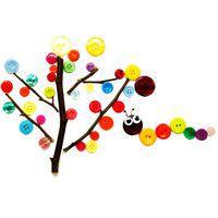 Boite de 400 boutons en résine colorés Ø 9 à 28 mm - Image 2