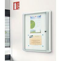 Vitrine d'intérieur Mastervision - Fond aluminium - Porte en verre de sécurité - Image 2