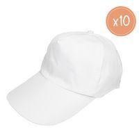 Lot de 10 casquettes enfant en coton à personnaliser - Image principale