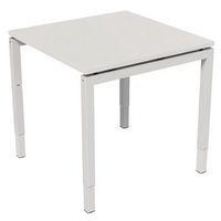 Bureau droit Kelli ergonomique à manivelle Blanc 120 cm - Image principale