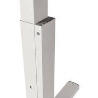 Bureau droit Kelli avec pied en T Chêne 160 cm Manivelle droite - Image 3