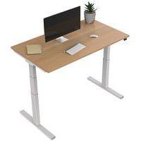 Bureau électrique ergonomique Kelli Chêne 180 cm - Image 4