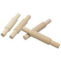 Lot de 4 rouleaux en bois à empreintes 21 cm - Image 2