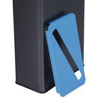 Poubelle de tri papier 20 L Gris / Bleu - Image 3