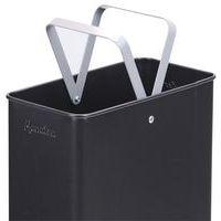 Poubelle de tri metal 20 L Gris / Rouge - Image 2