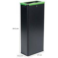 Poubelle de tri vert 20 L Gris / Vert - Image 4