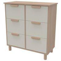 Meuble Filou  6 tiroirs sur pieds blanc - Image principale