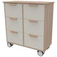 Meuble Filou  6 tiroirs sur roulettes blanc - Image principale