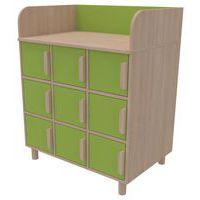 Meuble à langer Filou  9 portes vert pomme - Image principale