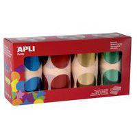 Lot 4 rouleaux 282 gommettes rond 4 coul métal 45mm - Image principale