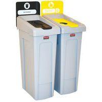Station de recyclage Slim Jim 174L, noir jaune_FR - Image 2