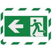 Lot de 2 cadre magneto securite adhesif A4 vert/blanc - Image principale