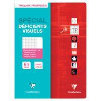 t. P piqué déficients visuels 24x32cm 64p séyès noir 2,5mm 10/10-uni - Image 2