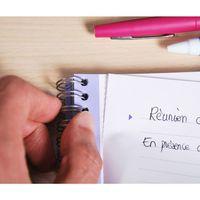 Meeting Book reliure intégrale 22,5x29,7cm 160p détachables pré-imprimées "Date+Notes+Action - Image 3