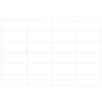 Agenda de bord 4 colonnes (24 cases/semaine) rembordé rigide 21x29,7cm 144p - Image 5